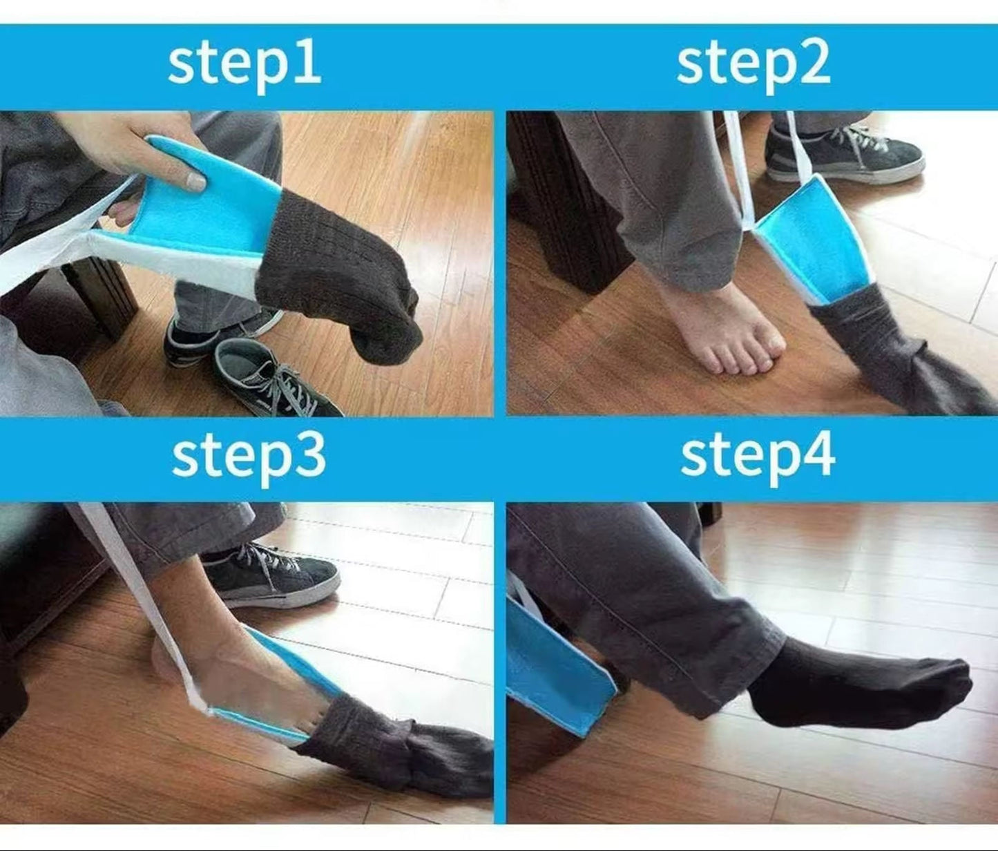 🧦 Pripomoček za enostavno obuvanje nogavic
